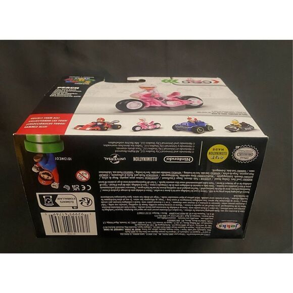 Super Mario Bros Movie Princess Peach Figure & Pull Back Racer Kart - Picture 3 of 3